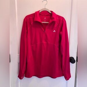 Adidas Bright Pink Pullover with Logo
